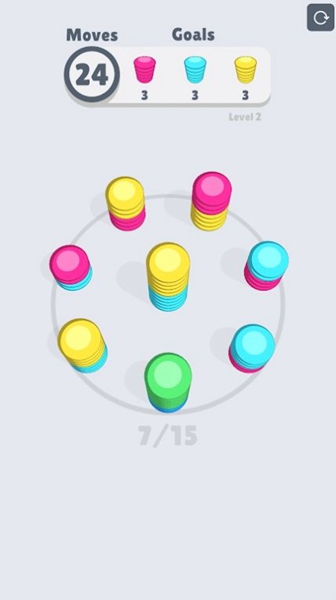 堆叠圆圈游戏（2）