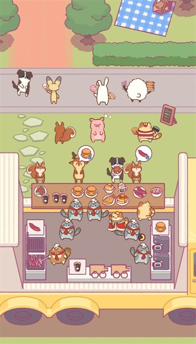 貓貓餐廳像素游戲